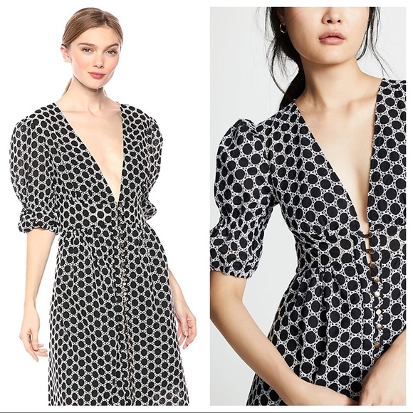 🆕NWT Sz 4 Keepsake the Label Geometric Midi Dress - Picture 11 of 16